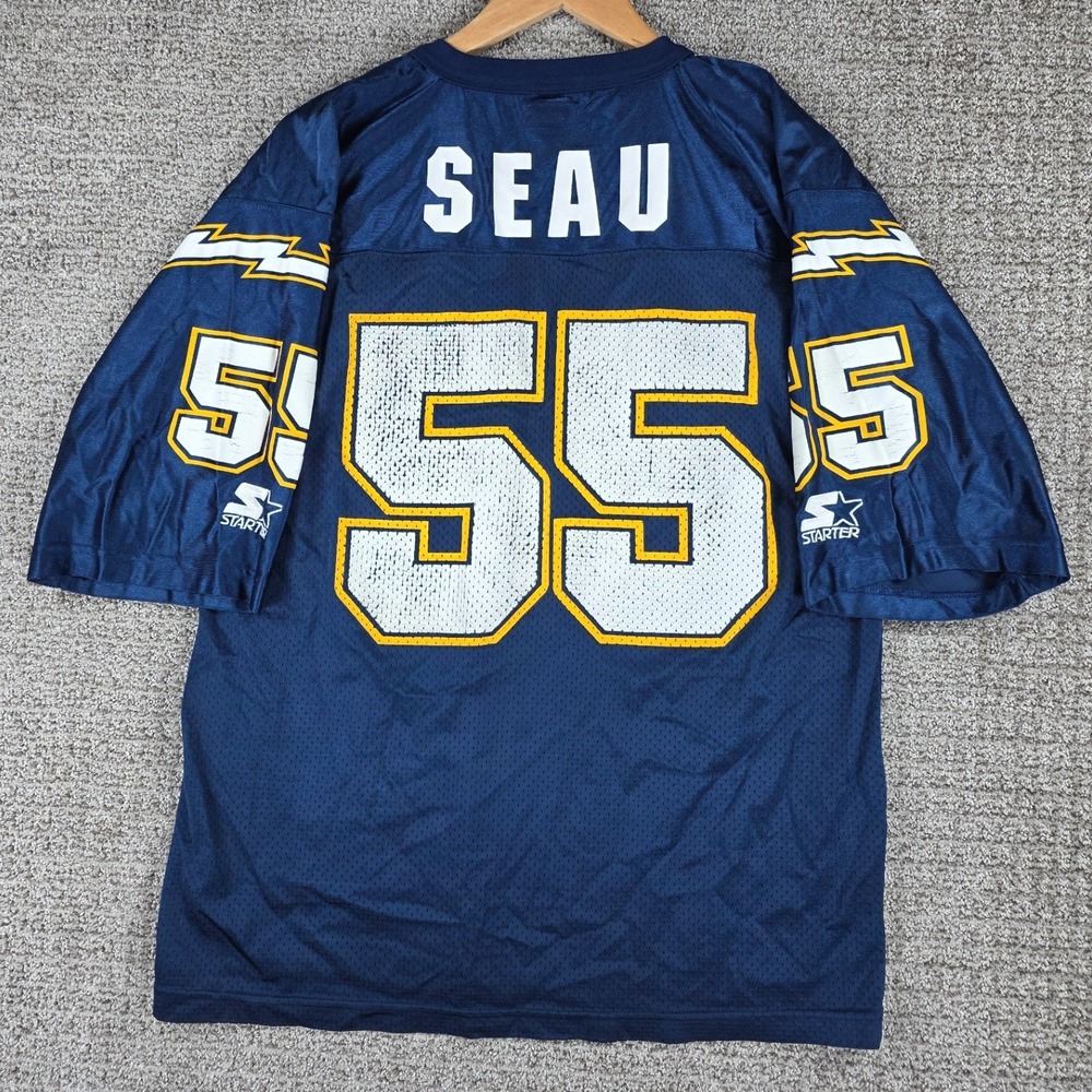 Vintage Junior Seau San Diego Chargers Football Jersey Starter Men's Size Large